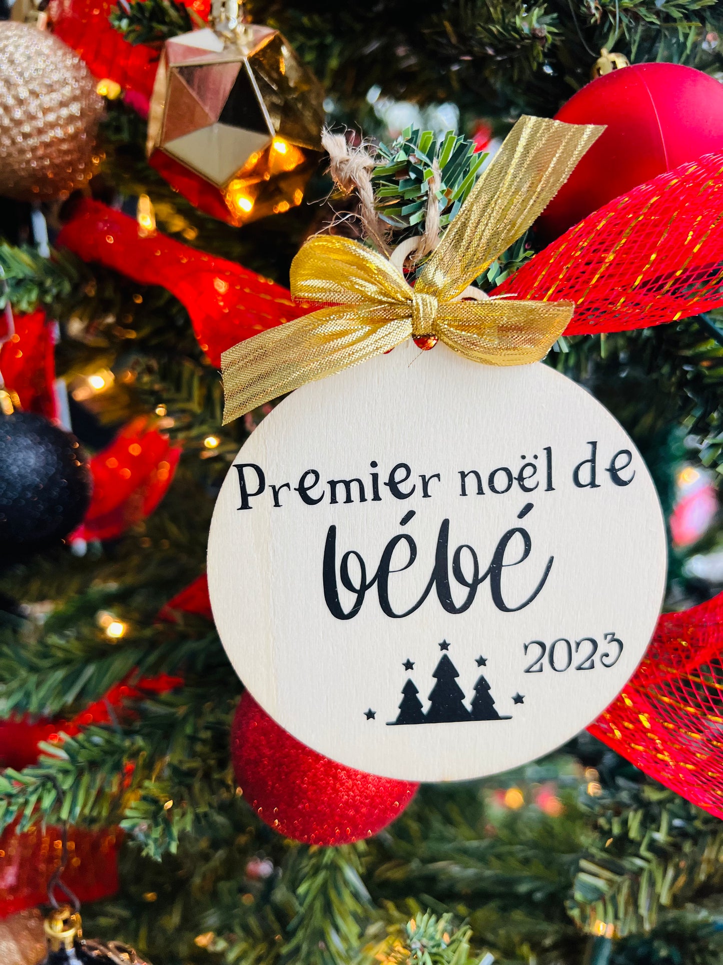 Ornement premier noël de bébé 2024