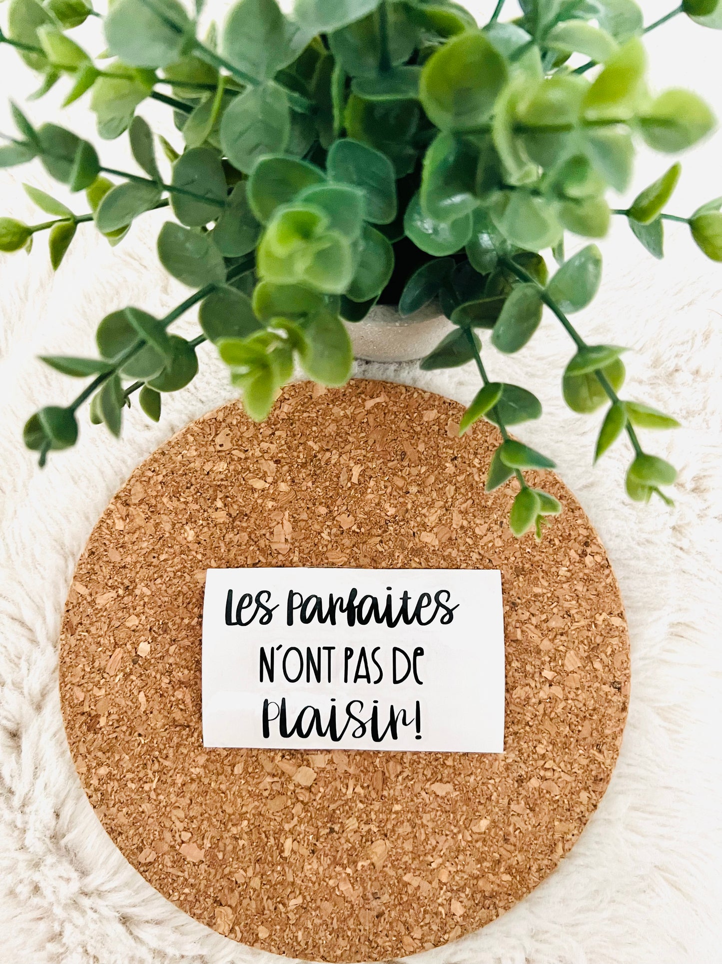 Autocollant « Les parfaites n’ont pas de plaisir »